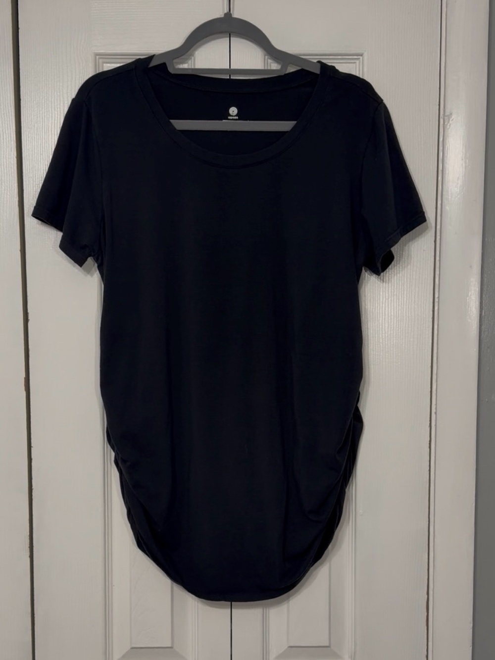 Lapasa - Maternity Short Sleeve Shirt - Black XL
